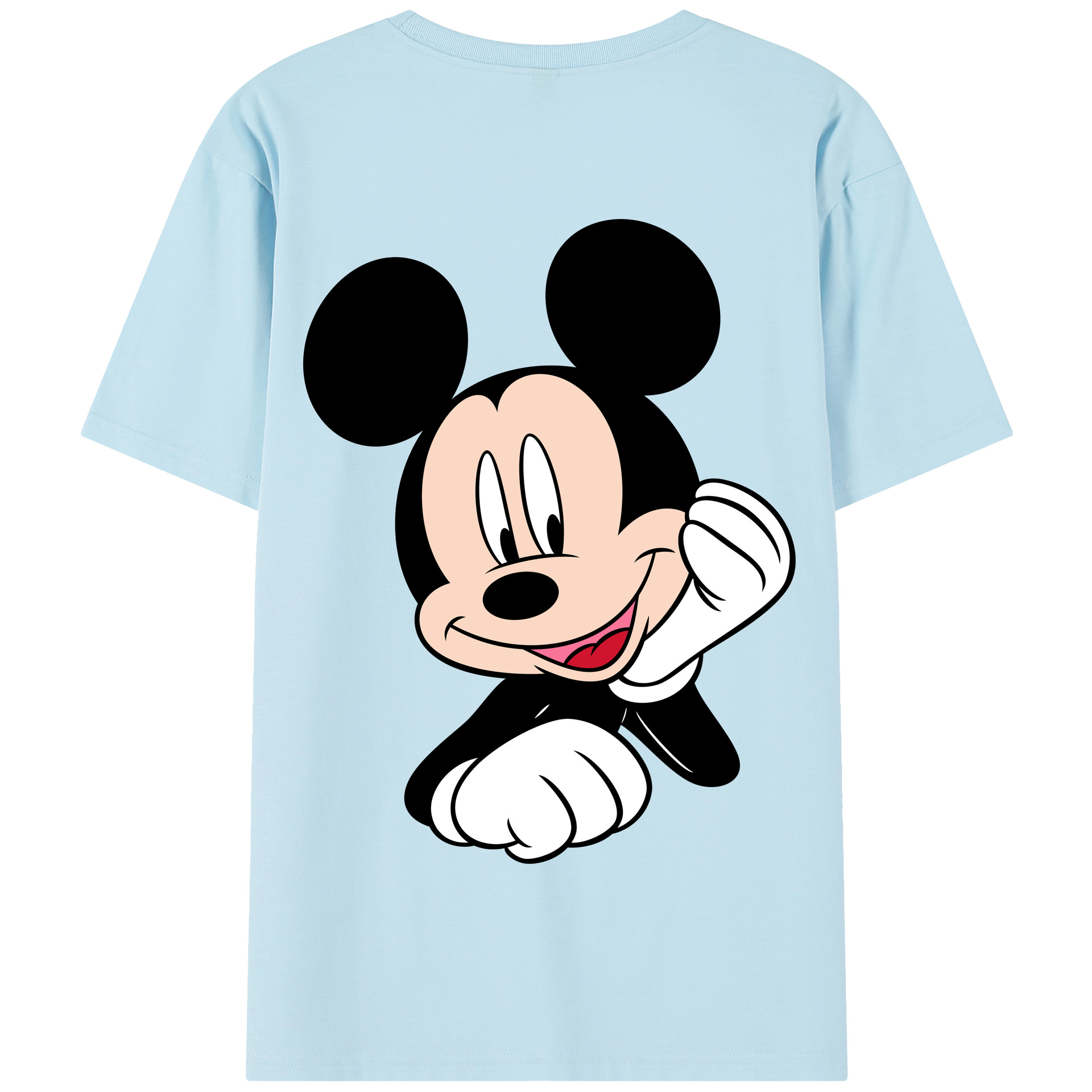 （画像用） ミッキーマウス Mickey Mouse 綿100％半袖Tシャツ（背面プリント）